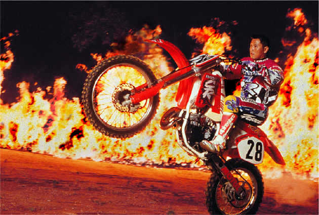 Stuntman and pyrotechnic expert Bruce Law packs in the action.(Courtesy of Bruce Law Stunts Unlimited)