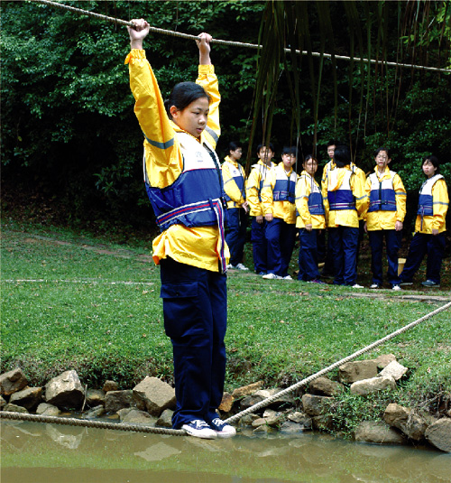 The Civil Aid Service Cadet Corps uses the Yuen Tun Camp in Tsing Lung Tau to organise a host of activities for training team spirit and leadership.